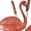 Flock of Flamingos Metal Garden Stake