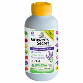 Grower's Secret Grow Big 5-2-1 Concentrate Natural Lavender Scent Organic Gardening Plant Food