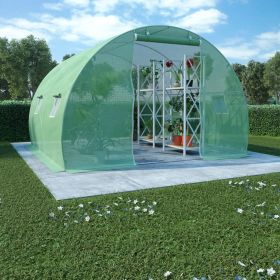 vidaXL Greenhouse 96.9 ftÂ¬â‰¤ 118.1"x118.1"x78.7"