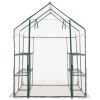 vidaXL Greenhouse with 8 Shelves 4.7'x4.7'x6.4'