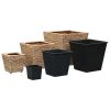 vidaXL Garden Raised Beds 3 pcs Water Hyacinth