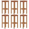 7 Piece Patio Bar Set Solid Wood Acacia