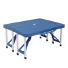 Siamese Folding Tables and Chairs-Plastic PS Thickening