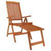 7 Piece Patio Dining Set Solid Wood Eucalyptus