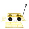 Tool cart cart garden cart truck makes it easier to transport firewood (yellow)