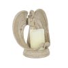 Nordic Style Resin Angel Electronic Candle Holder Living Room Church Decorations