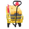 Tool cart cart garden cart truck makes it easier to transport firewood (yellow)