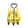 Tool cart cart garden cart truck makes it easier to transport firewood (yellow)