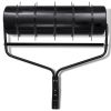 Black Garden Lawn Roller with 5 Aerator Bands 11.8"