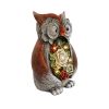 Garden Statue Owl Figurines; Solar Powered Resin Animal Sculpture with 5 Led Lights for Patio; Lawn;  Garden Decor