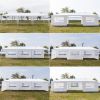 30''x10''(3 x 9m ) Seven Sides Portable Home Use Waterproof Tent with Spiral Tubes For Household;  Wedding;  Party;  Parking Shed  XH