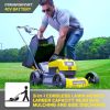 Cordless Electric Lawn Mower F4017 Yellow