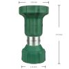 H2O WORKS Garden Hose Nozzle;  Fireman Style Hose Nozzle;  Heavy Duty Brass Hose Nozzle;  Leak Proof & Best High-Pressure Sprayer for Plants Watering;