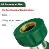 H2O WORKS Garden Hose Nozzle;  Fireman Style Hose Nozzle;  Heavy Duty Brass Hose Nozzle;  Leak Proof & Best High-Pressure Sprayer for Plants Watering;