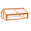 vidaXL Greenhouse Brown 44.8"x31.4"x19.6" Firwood