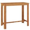 Patio Bar Table 47.2"x23.6"x41.3" Solid Wood Acacia