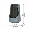 26" High Outdoor Water Fountain with Light Modern Chic Design Polyresin Water Feature with Light for Garden