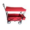 Outdoor Picnic Beach Camping Wagon Camping Cart Trolley Garden Trail Foldable Collapsible Folding Utility Cart Wagon