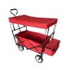 Outdoor Picnic Beach Camping Wagon Camping Cart Trolley Garden Trail Foldable Collapsible Folding Utility Cart Wagon