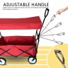 Outdoor Picnic Beach Camping Wagon Camping Cart Trolley Garden Trail Foldable Collapsible Folding Utility Cart Wagon