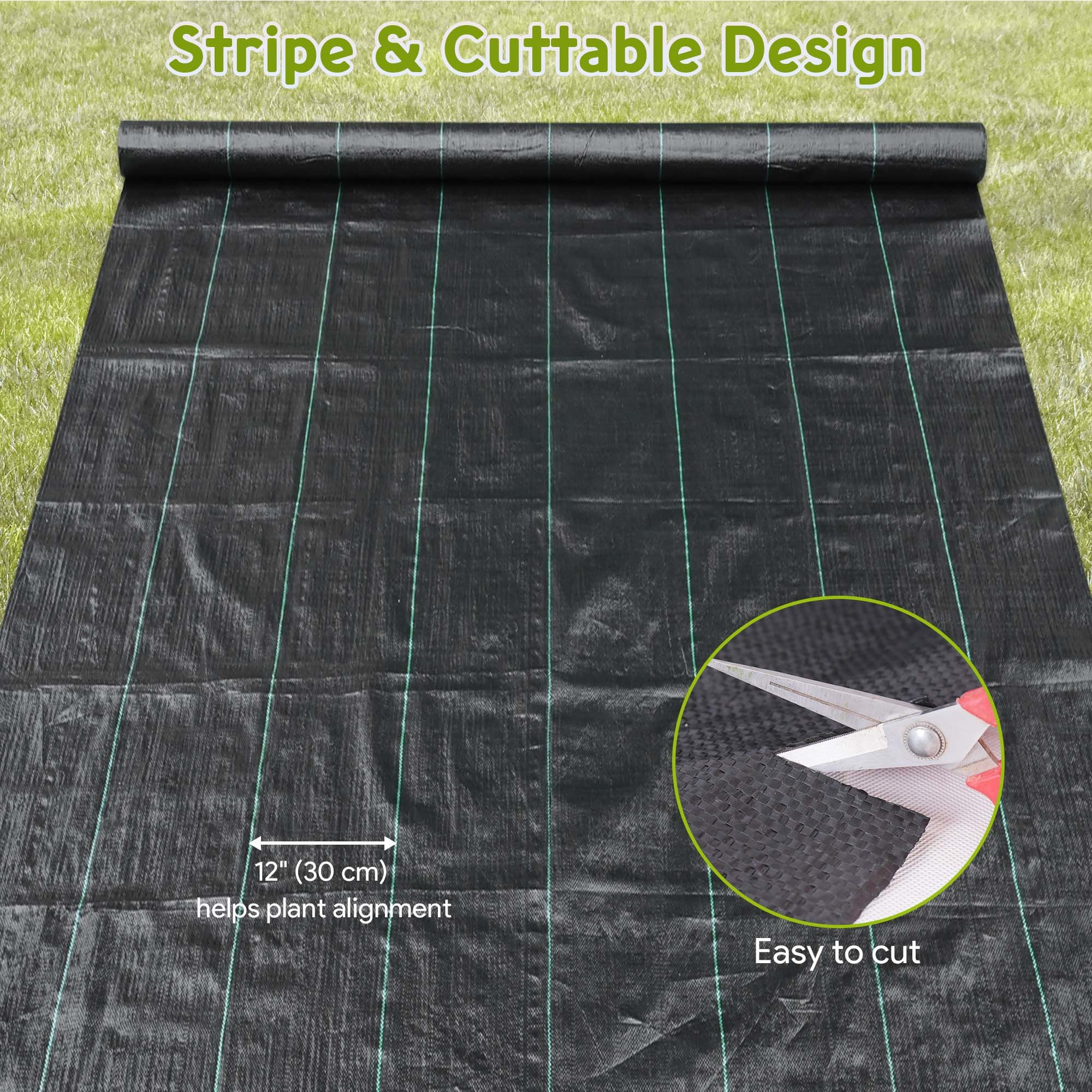 6x16 ft POLYPROPYLENE LANDSCAPE FABRIC