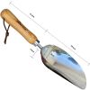 Gardtech Garden Hand Fertilizer Scoop;  Soil Shovel;  Heavy Duty Stainless Steel Trowel for Food and Ice;  Large Capacity Multi-purpose Scoop with Woo