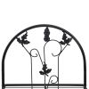 vidaXL 3-Layer Plant Rack Black 20.5"x11"x50.4" Iron