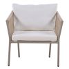 [Not allowed to sell to Wayfair]U_Style Light luxury simple style outdoor set; including 2 single chairs and 1 coffee table; suitable for outdoor; bal