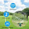 2 Packs 360 Degree Rotatable Lawn Garden Sprinkler Sprayer Adjustable Sprinkler