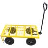 Tool cart cart garden cart truck makes it easier to transport firewood (yellow)