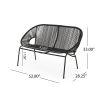 Chardean Outdoor Hammock Weave Loveseat Bench