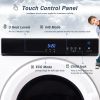 Electric Portable Clothes Dryer; Front Load Laundry Dryer with Touch Screen Panel and Stainless Steel Tub for Apartments; Dormitory; and RVs