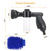 8 In 1 Foam Garden Hose Nozzle Soap Sprayer High Pressure Foam Cannon