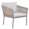 [Not allowed to sell to Wayfair]U_Style Light luxury simple style outdoor set; including 2 single chairs and 1 coffee table; suitable for outdoor; bal