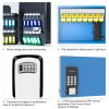 WeHere Key Lock Box (16 Keys) with APP;  Steal Large Key Cabinet Wall Mount; Electronic Locking Key Box use OTP/Bluetooth/Fixed Password Unlock;  APP